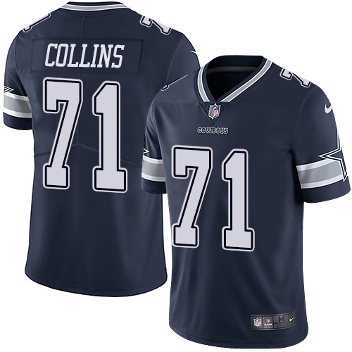 2019 men Dallas Cowboys #71 Collins blue Nike Vapor Untouchable Limited NFL Jersey style